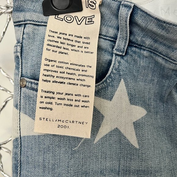 New With Tags Stella McCartney Jeans with Stars - size 27 - Picture 2 of 4